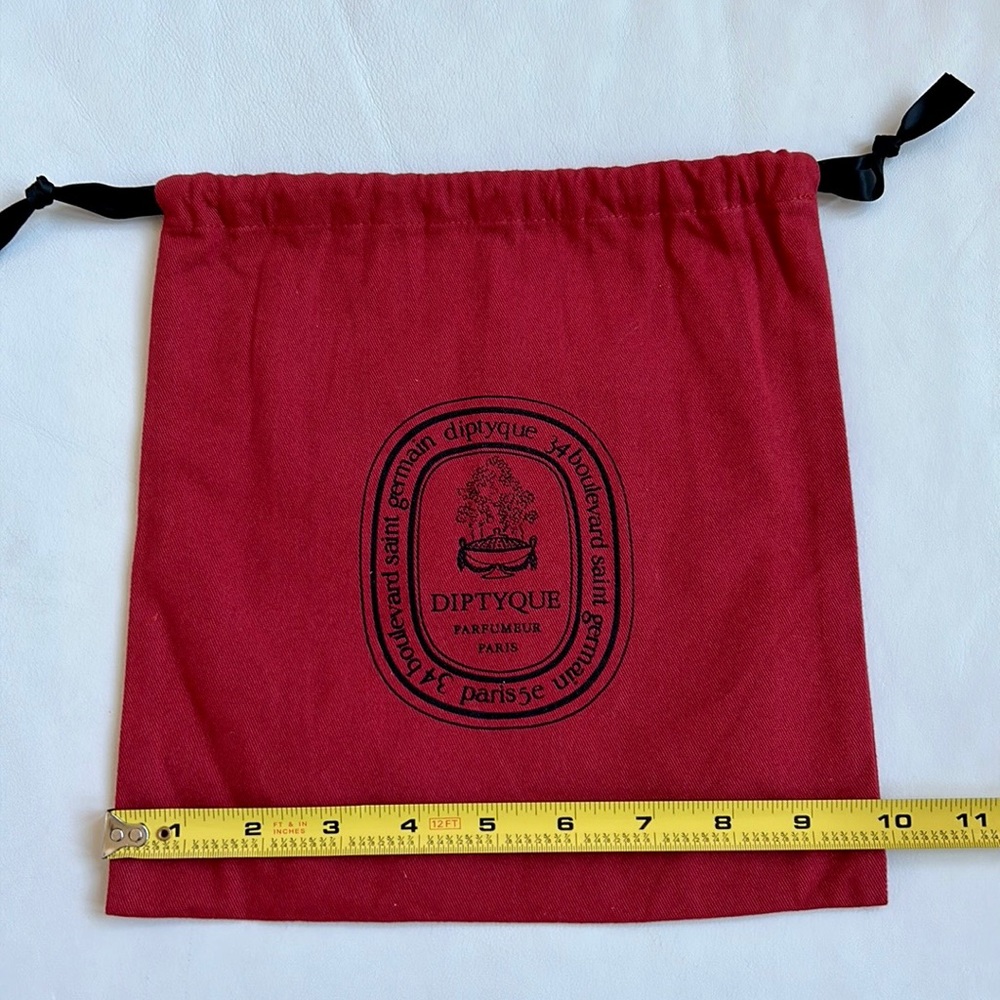 Diptyque Red Drawstring Bag - Picture 3 of 4